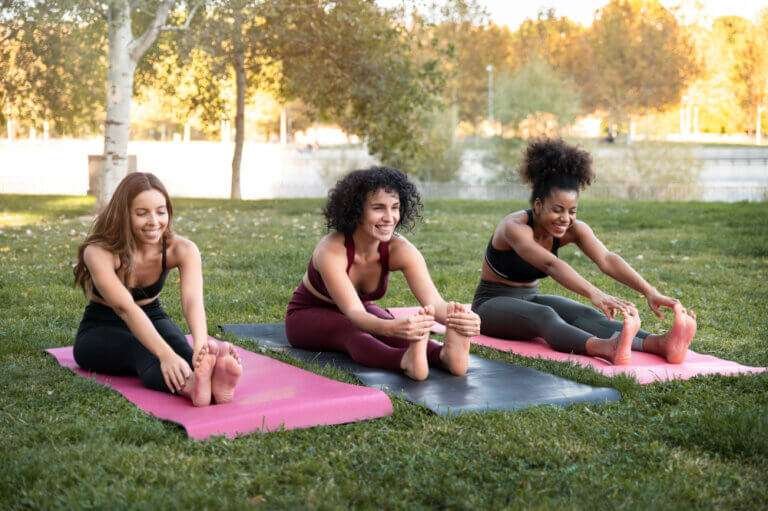 Females at yoga teacher training Costa Rica