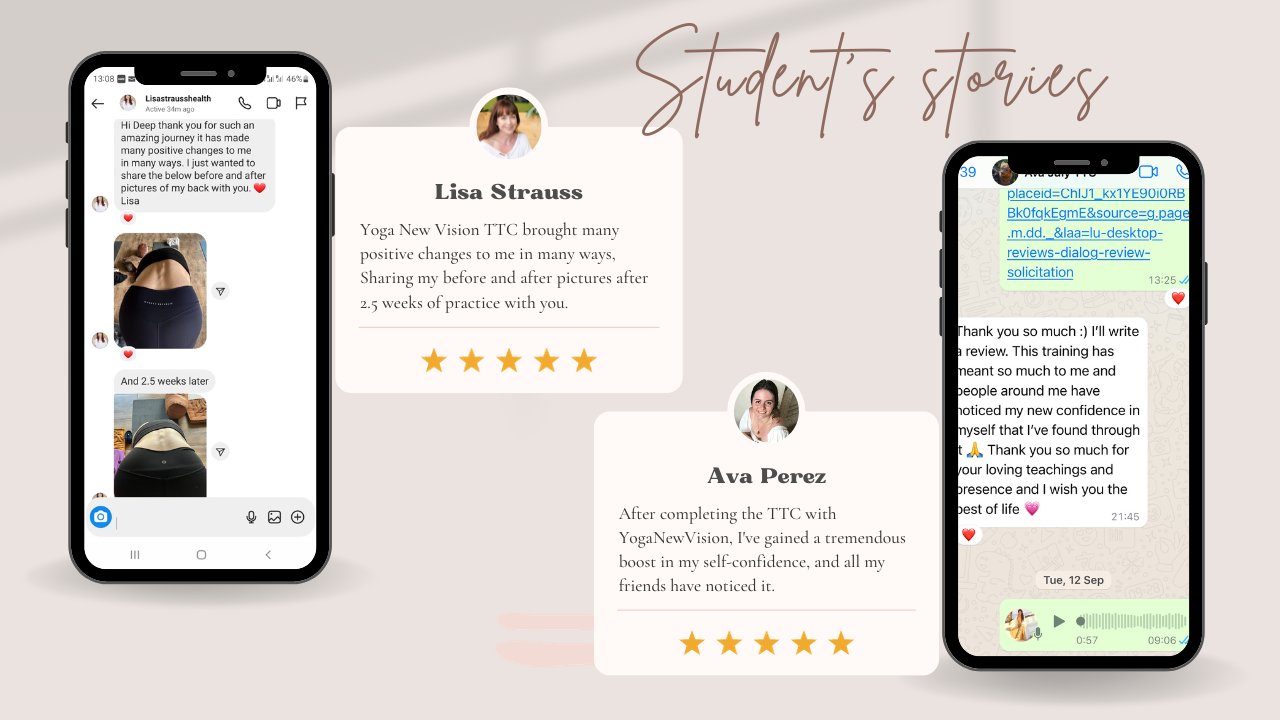 snippets of students social media stories on website