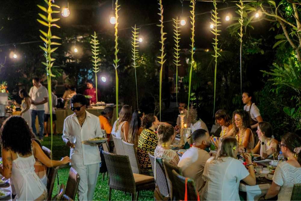 group dinner in ubud