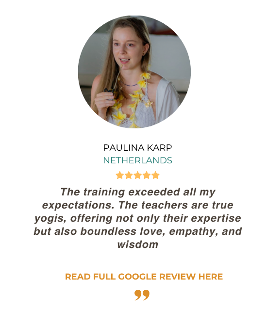 Paulina Karp Netherlands 5-star review of yoga certification course Ubud Bali