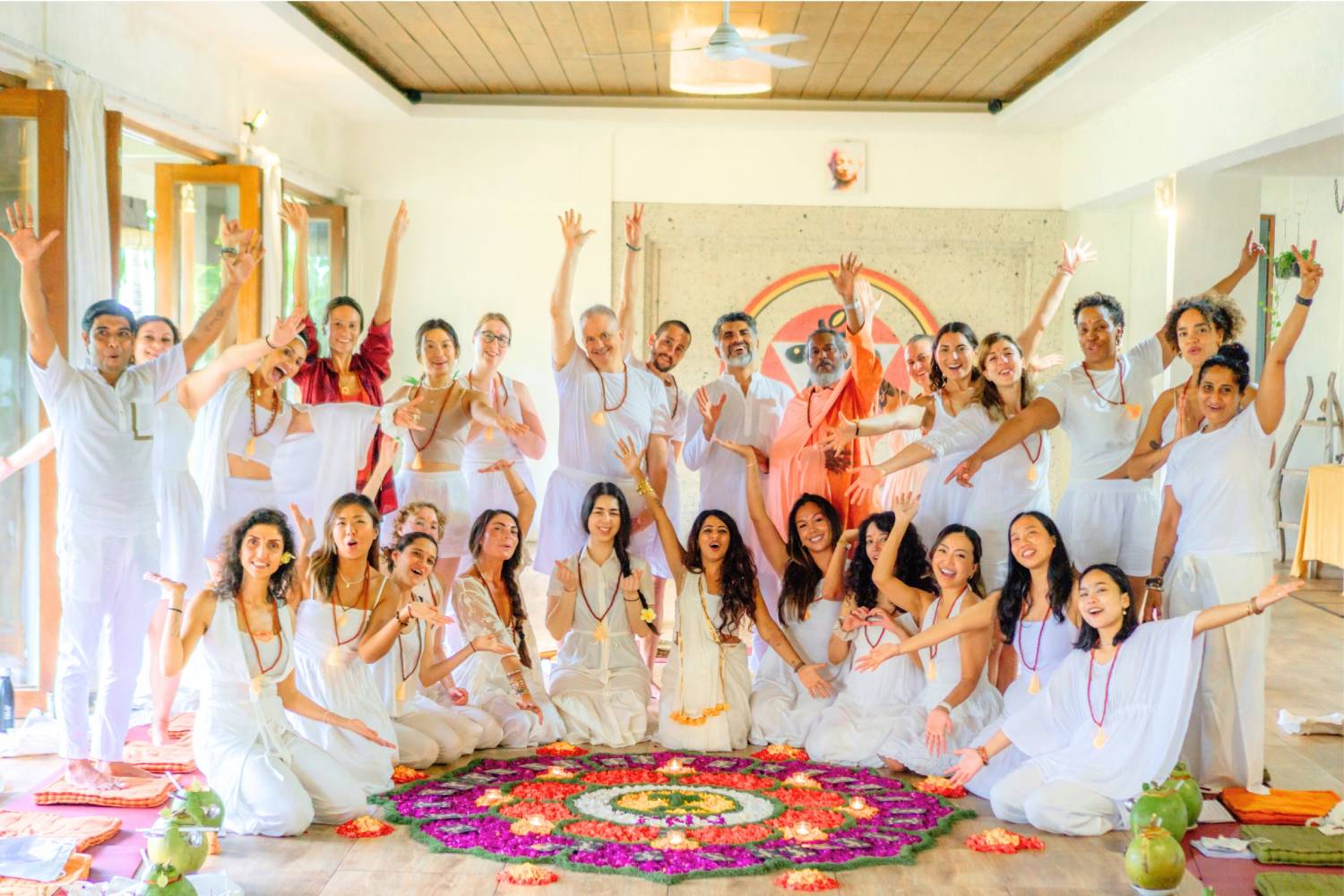 200-hour yoga teacher training cohort at Yoga New Vision Ubud Bali