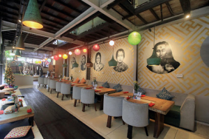 Vegan Indonesian, Thai, and Mexican dishes at Clear Cafe in Ubud, Bali.