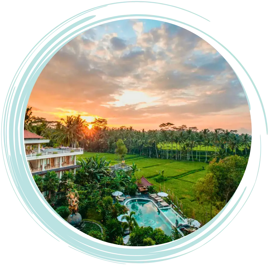 premium yoga retreat resort in Ubud Bali venue for 200-hour yoga teacher training at Omham Retreats