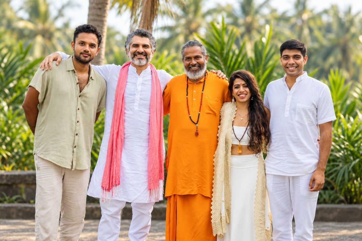 Yoga New Vision teaching team during 200-hour yoga teacher training in Ubud, Bali